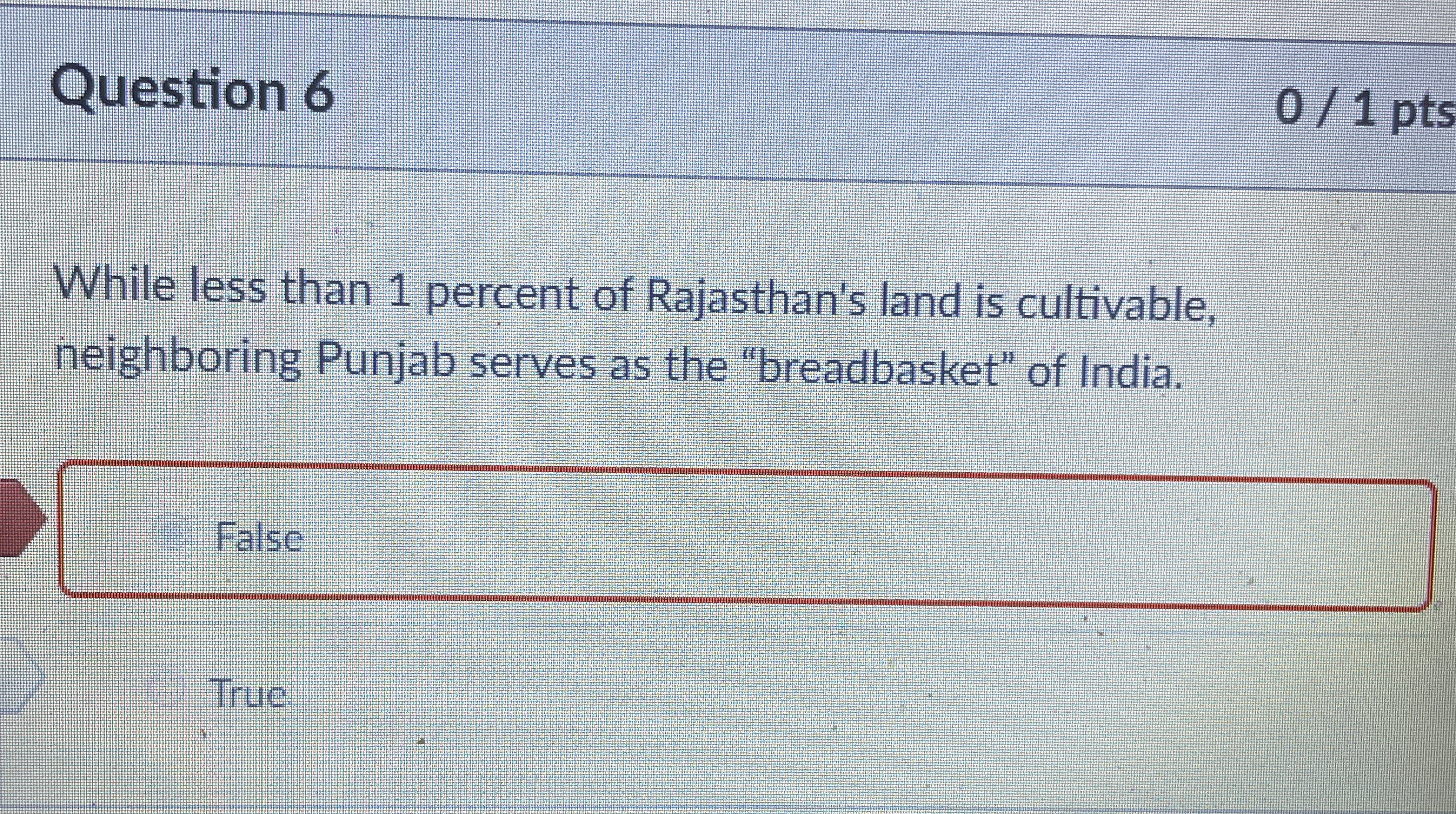 Question 6 0 1 pts While less than 1 percent of