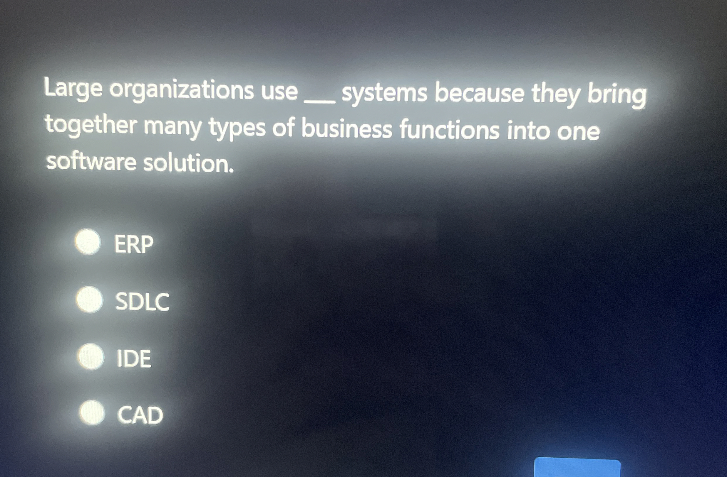Large organizations use systems because they