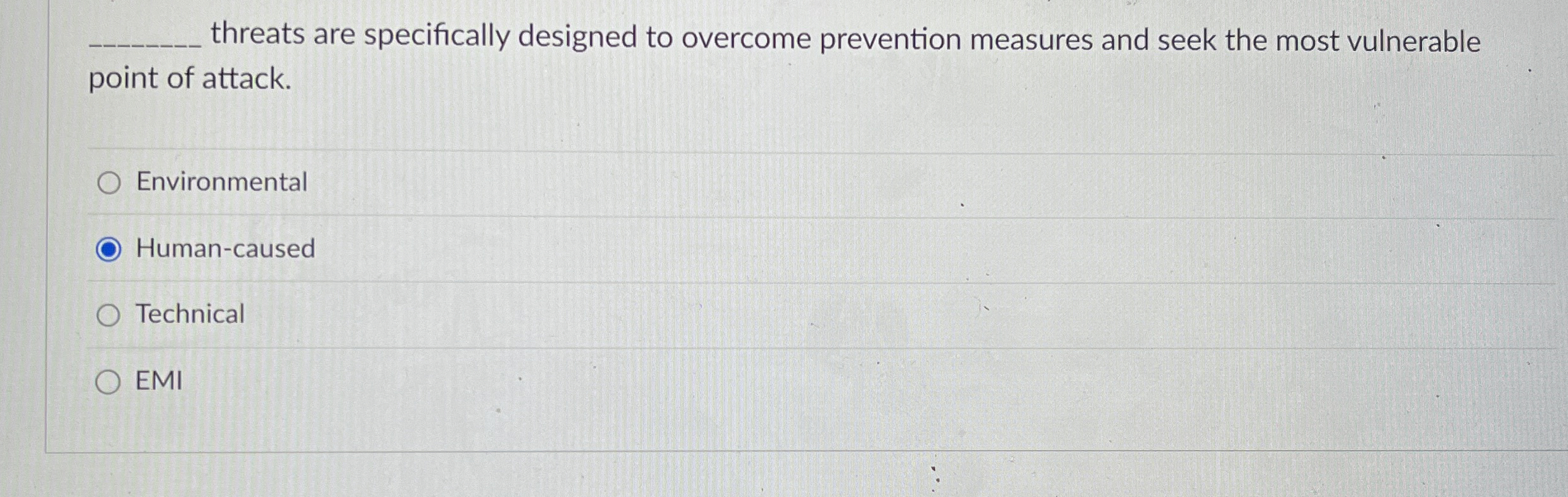 q , threats are specifically designed to overcome