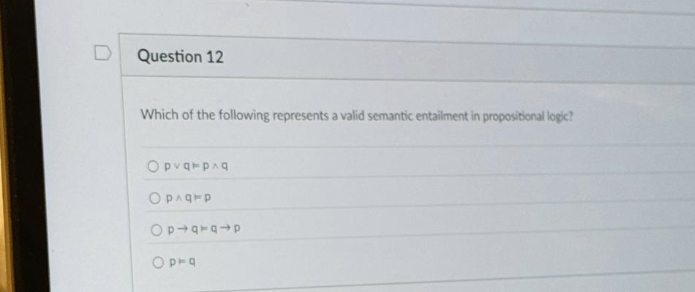Question 1 2 Which of the following represents a