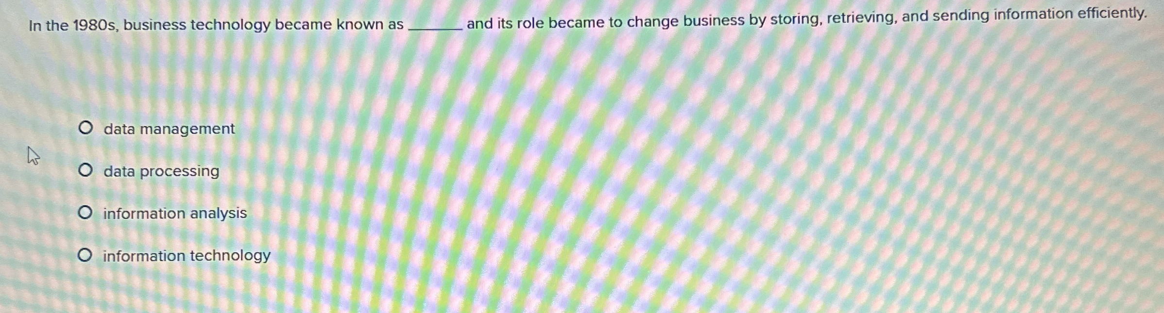 In the 1 9 8 0 s , business technology became