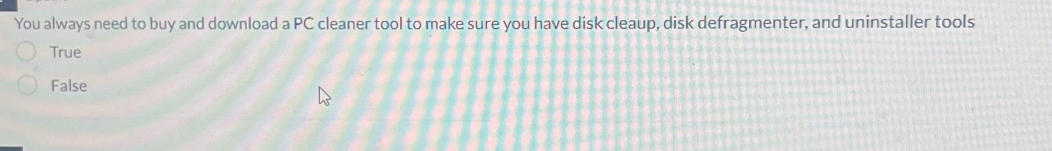 You always need to buy and download a PC cleaner