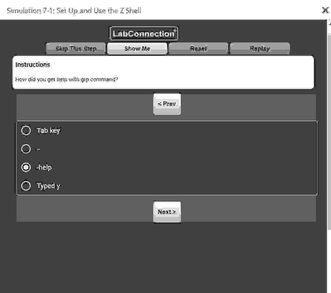 How did you get help with grp command?