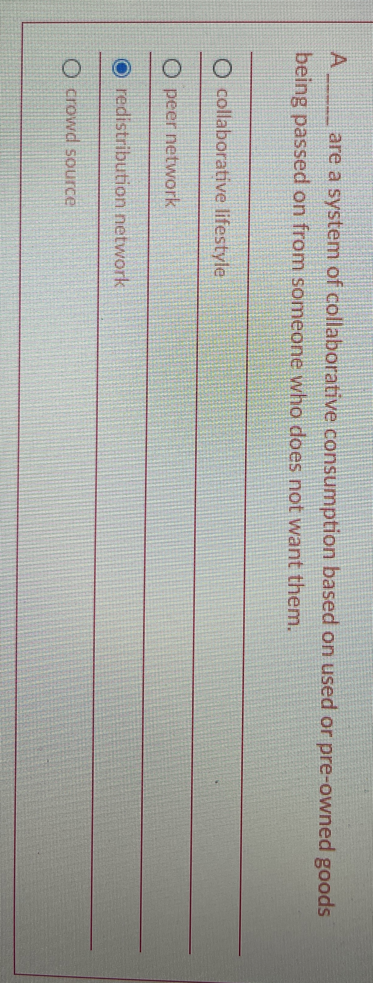 A q , are a system of collaborative consumption