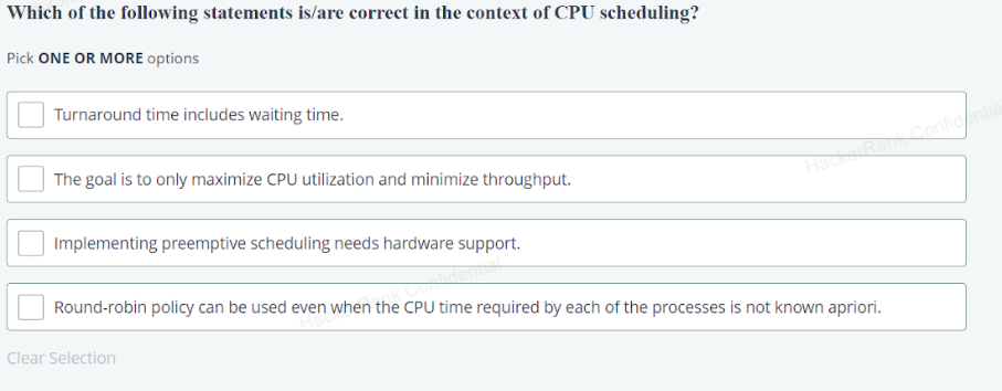 Which of the following statements is / are