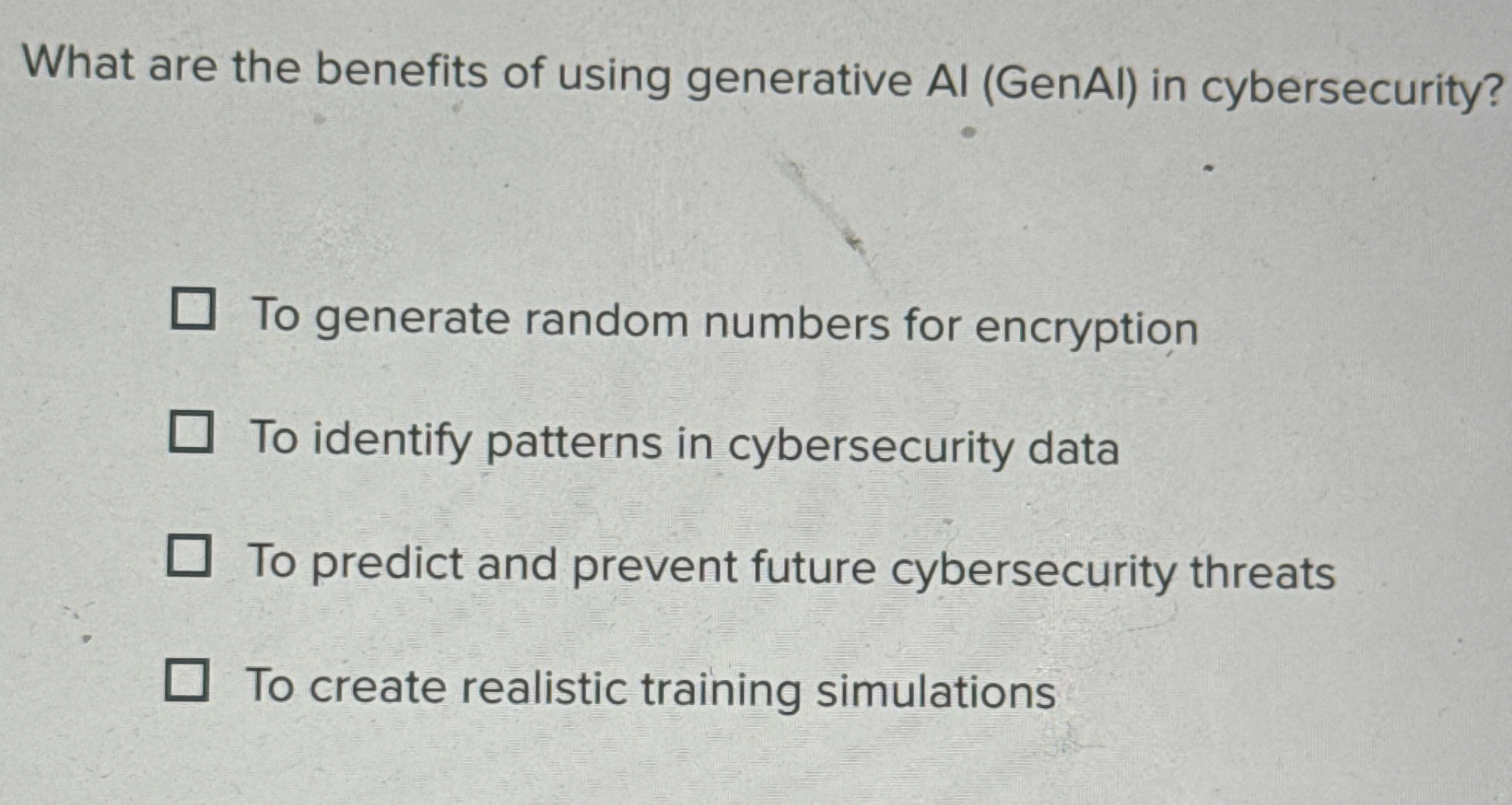 What are the benefits of using generative Al (