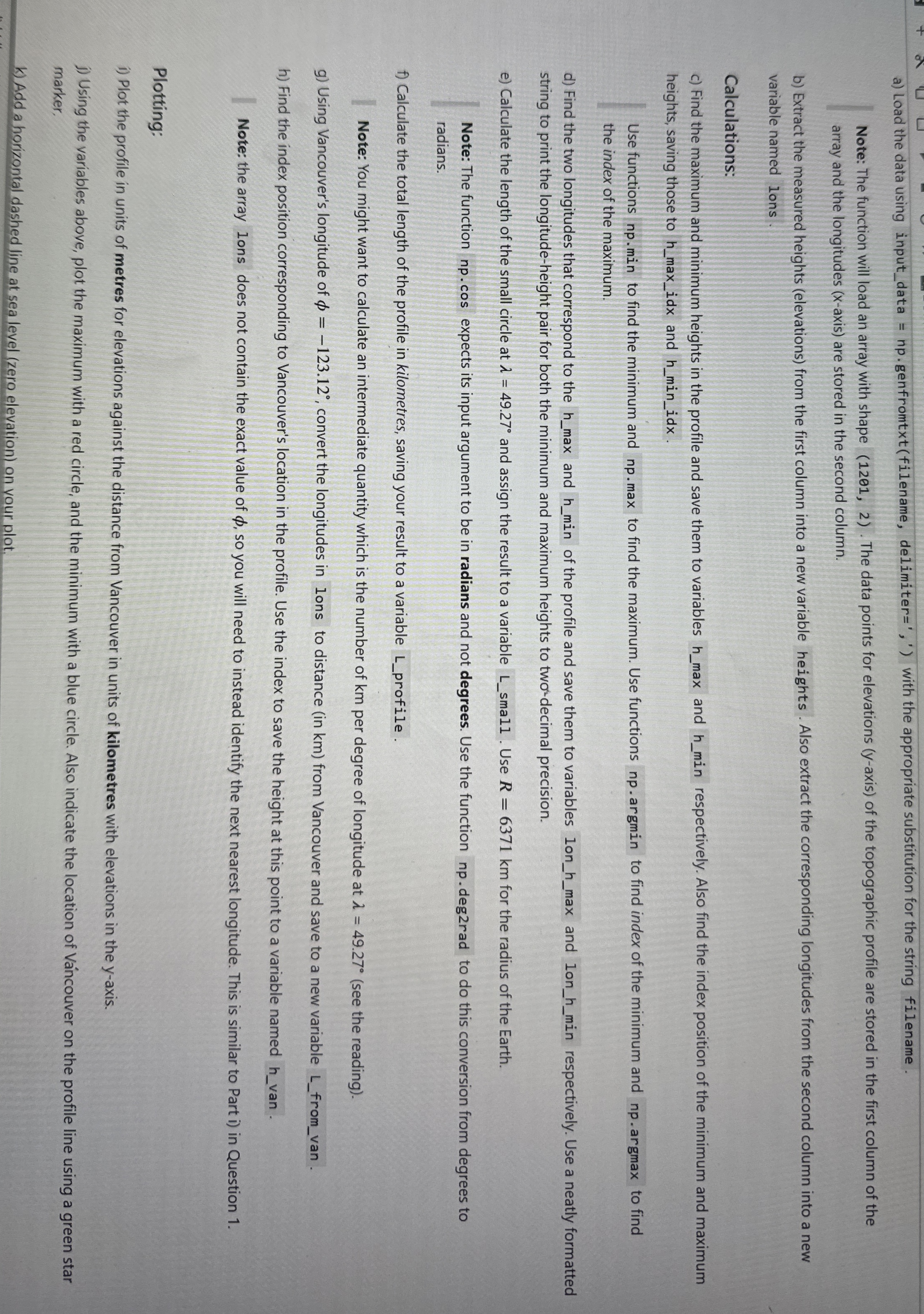 a ) Load the data using input _ data = np .