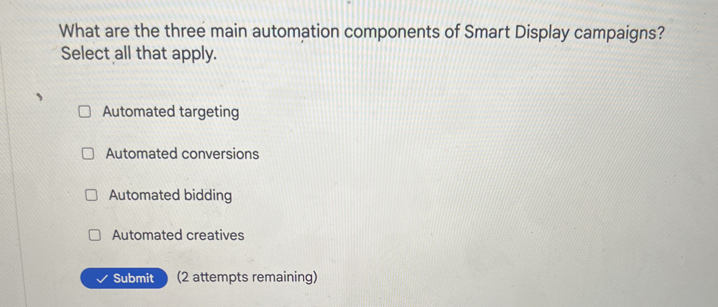 What are the three main automation components of