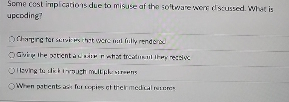 Some cost implications due to misuse of the