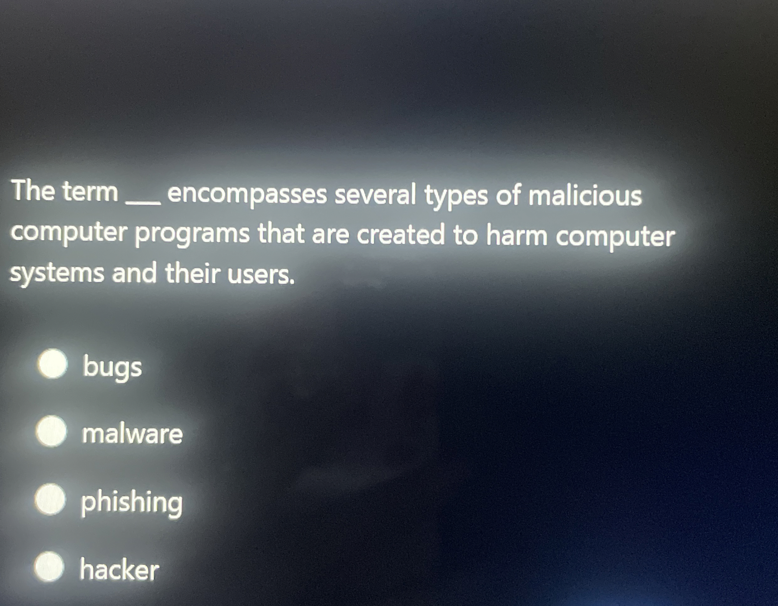 The term encompasses several types of malicious