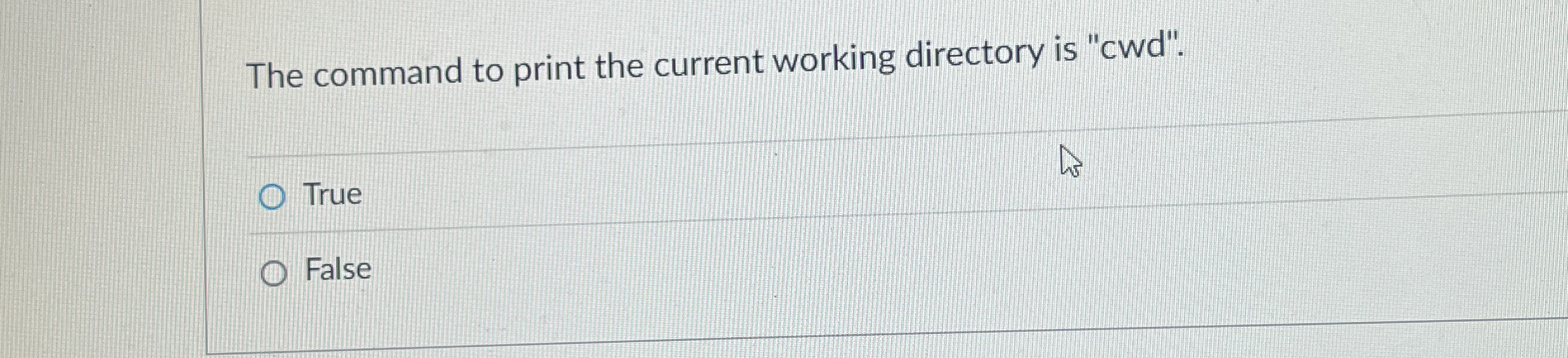 The command to print the current working