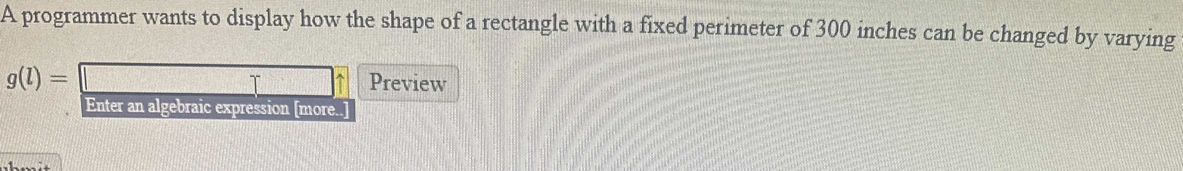 A programmer wants to display how the shape of a