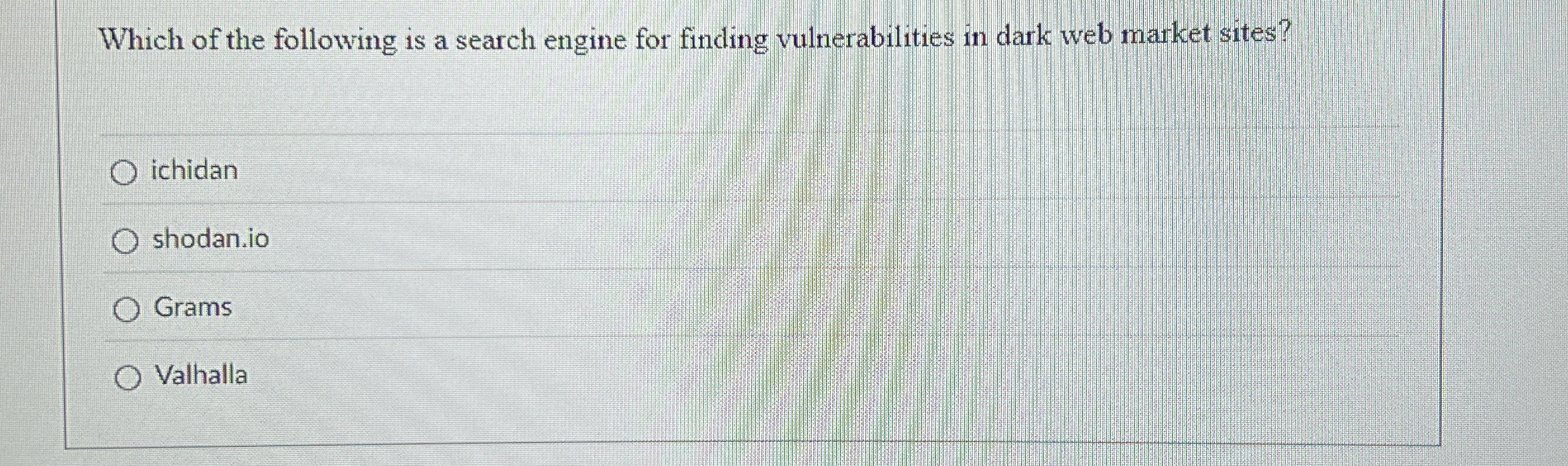 Which of the following is a search engine for