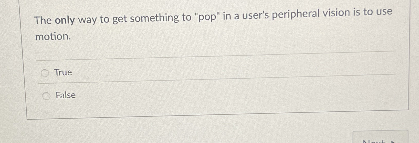 The only way to get something to "pop" in a