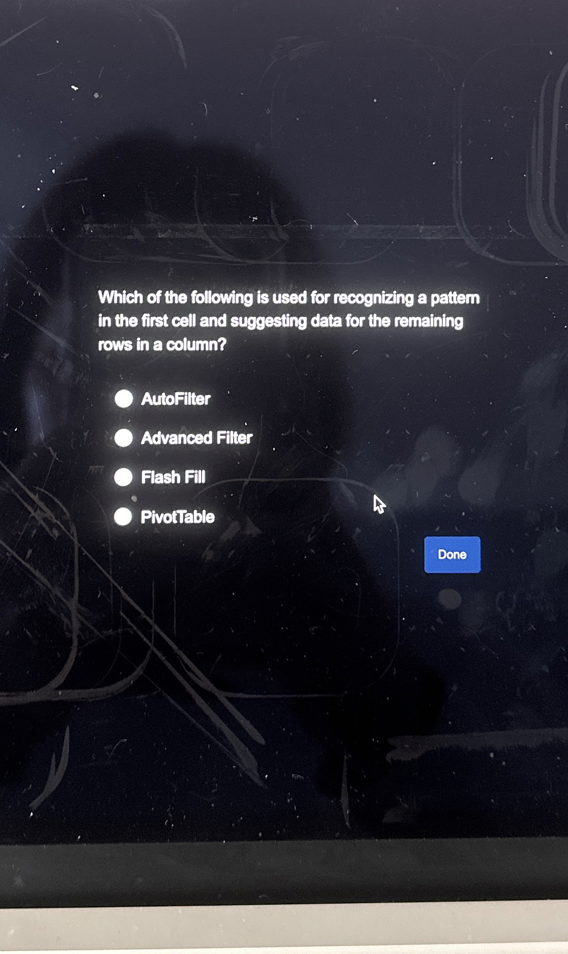 Which of the following is used for recognizing a