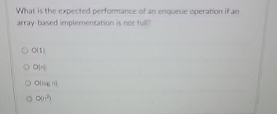 What is the expected performance of an enqueue