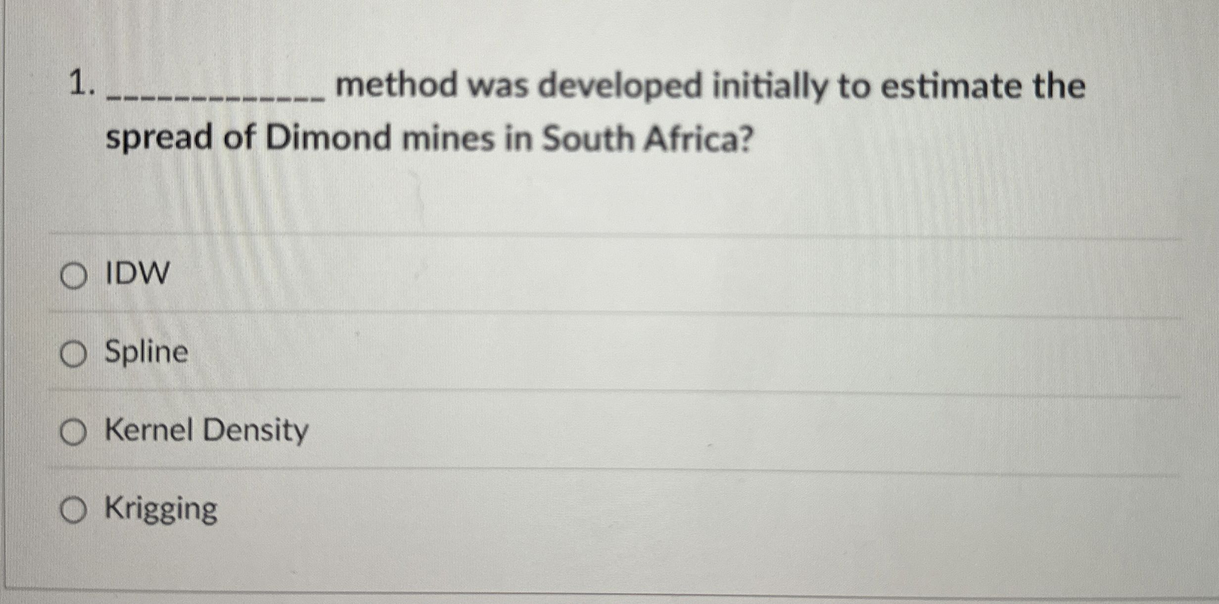 method was developed initially to estimate the