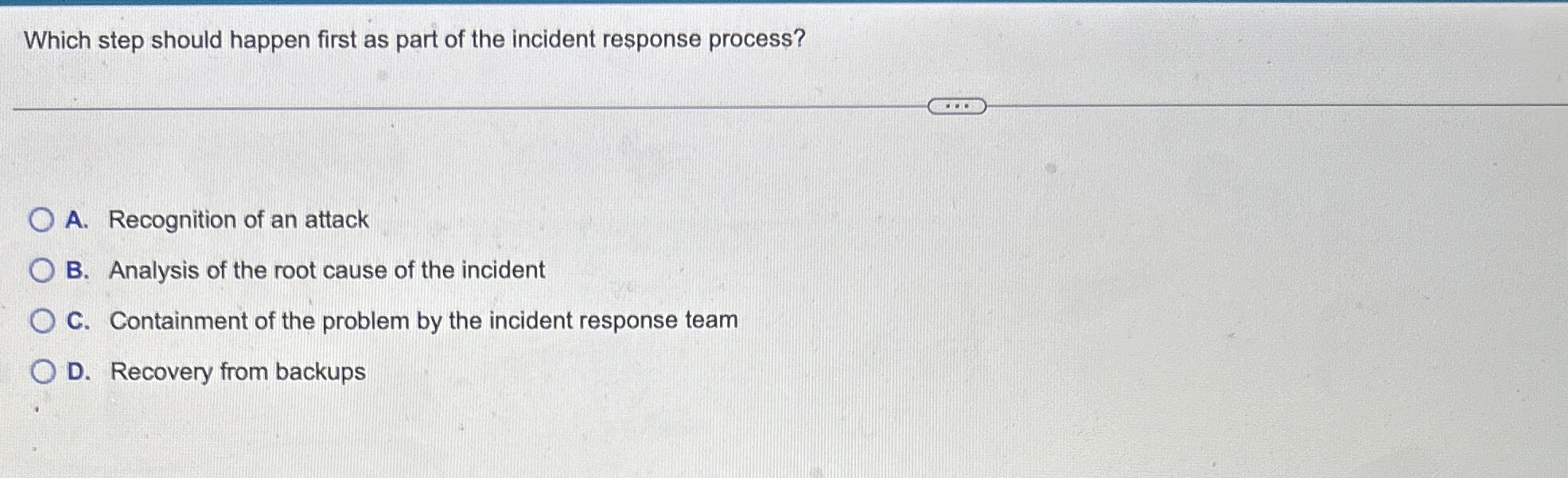 Which step should happen first as part of the