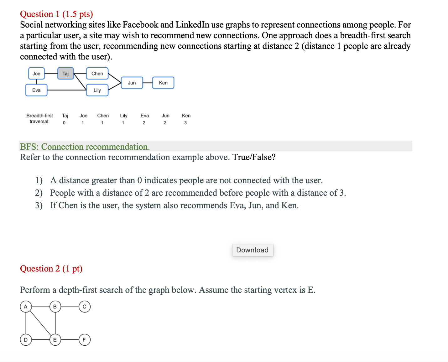 Question 1 ( 1 . 5 pts ) Social networking sites