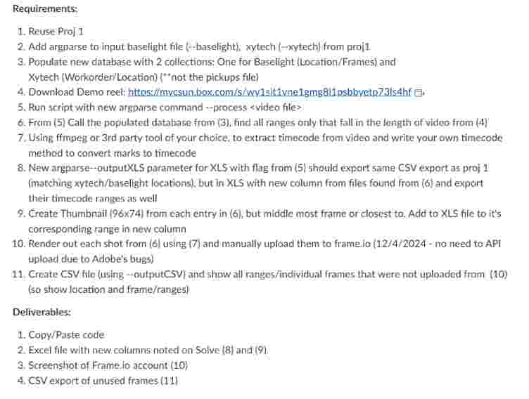 Requirements: Reuse Project 1 Add argarse to