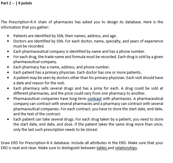 The Prescription - R - X chain of pharmacies has
