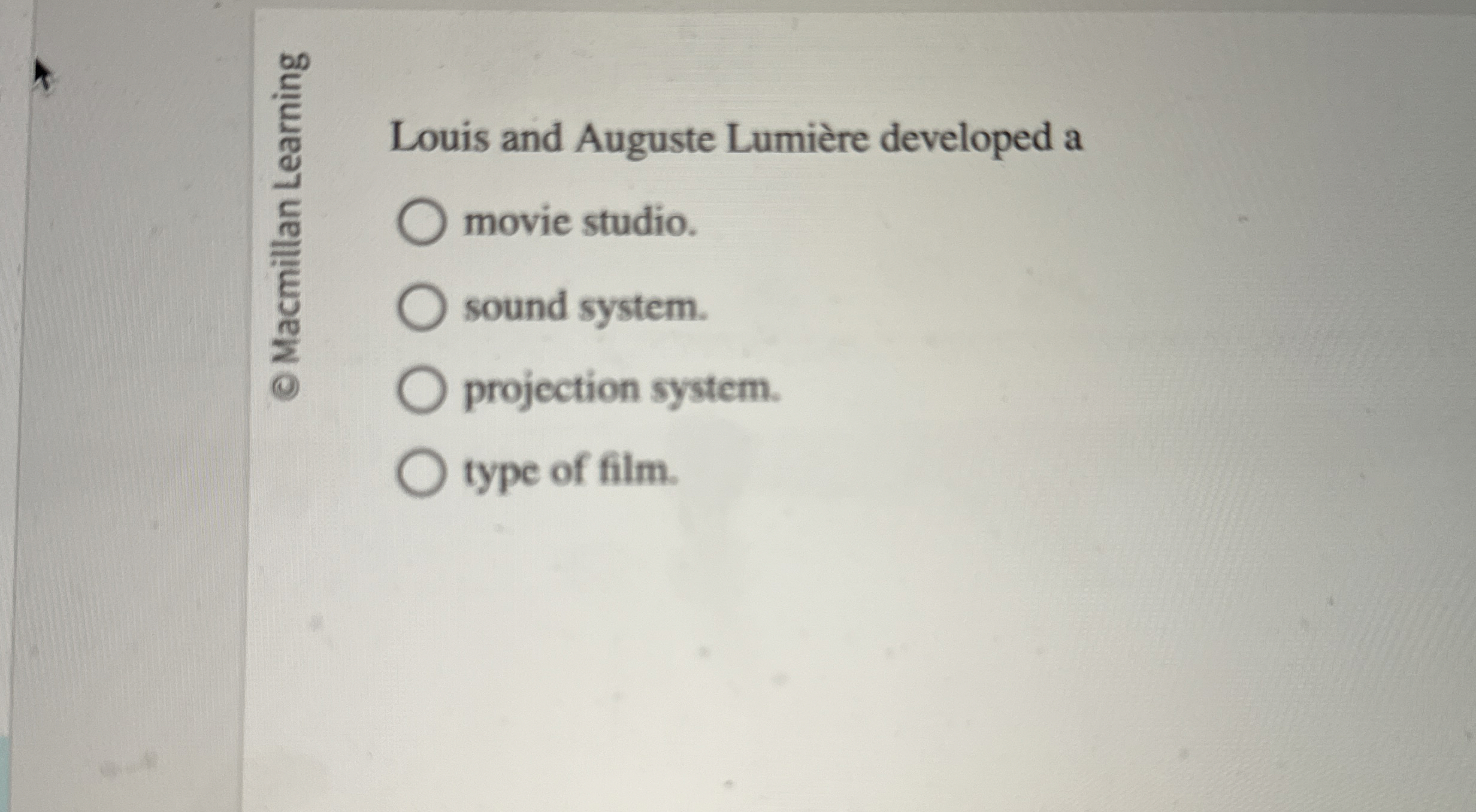 Louis and Anguste Lumi re developed a movie
