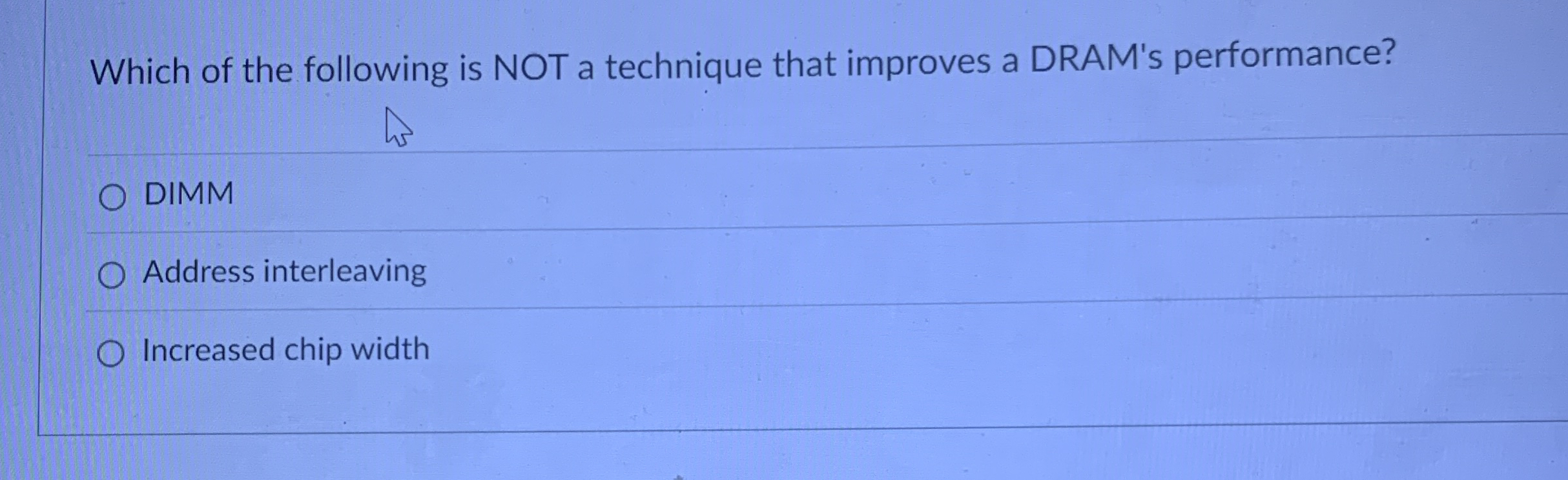 Which of the following is NOT a technique that