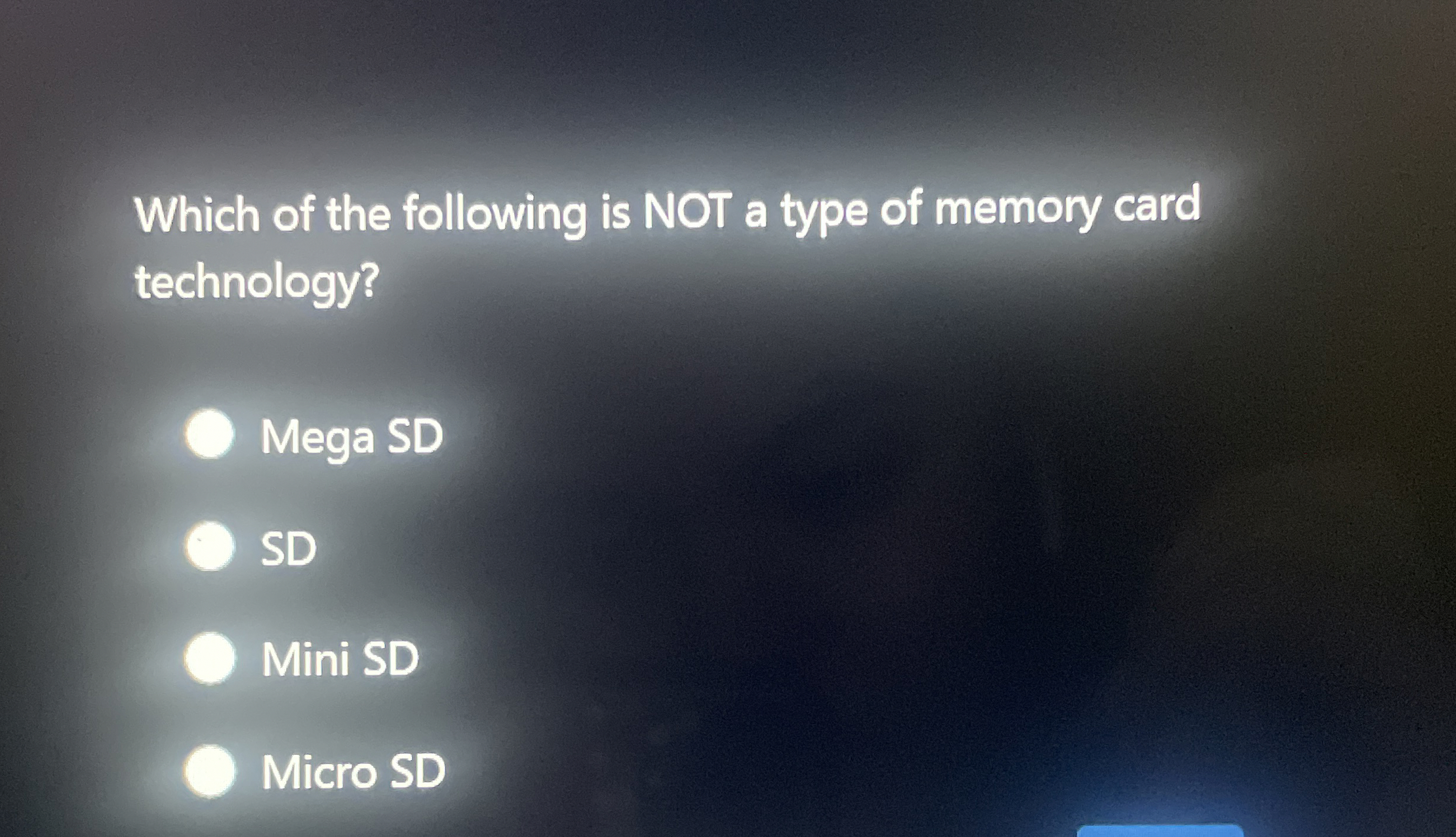Which of the following is NOT a type of memory