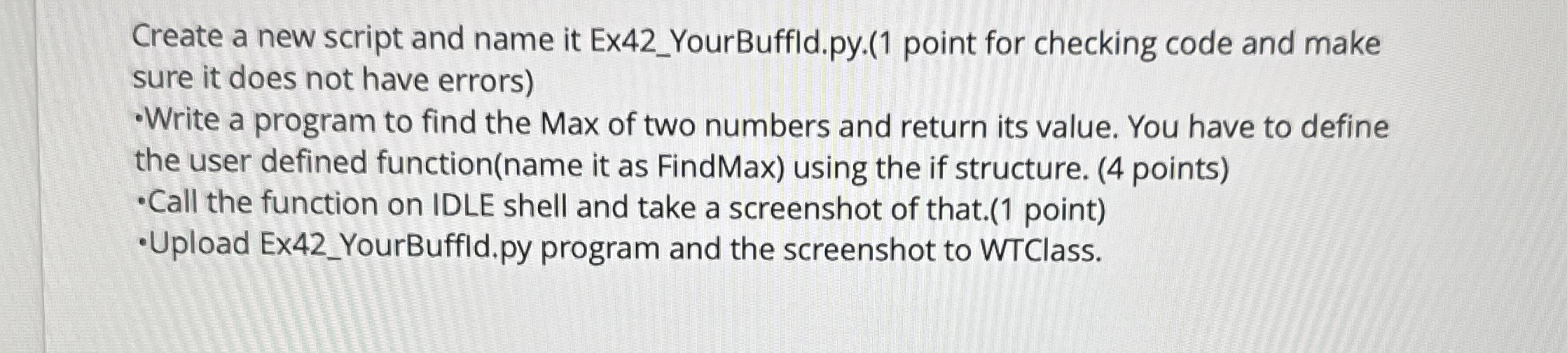 Create a new script and name it Ex 4 2 _