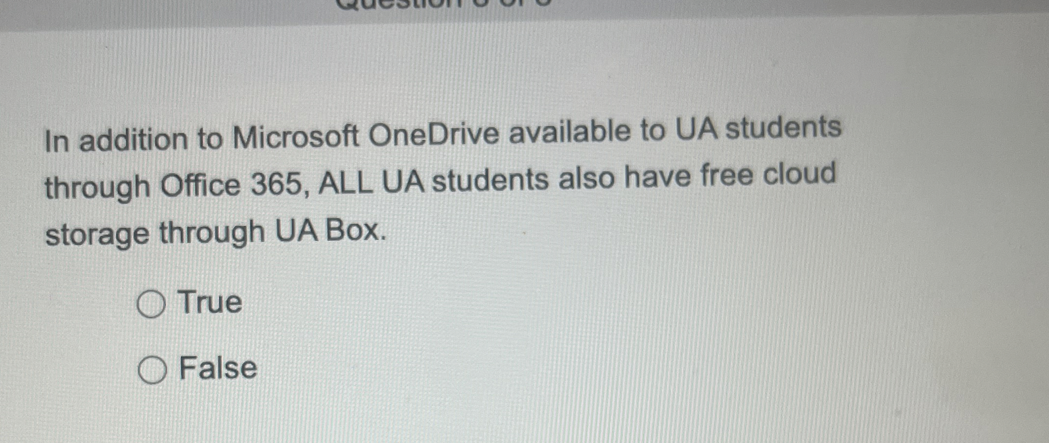In addition to Microsoft OneDrive available to UA