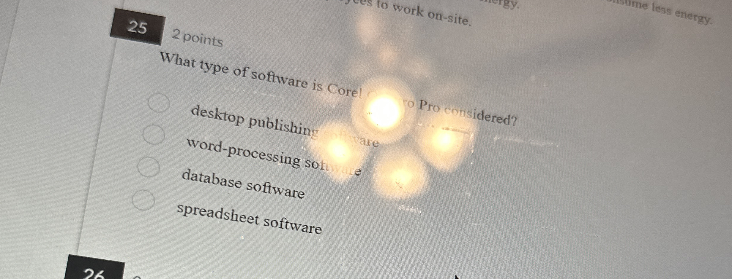 2 5 2 points What type of software is corel