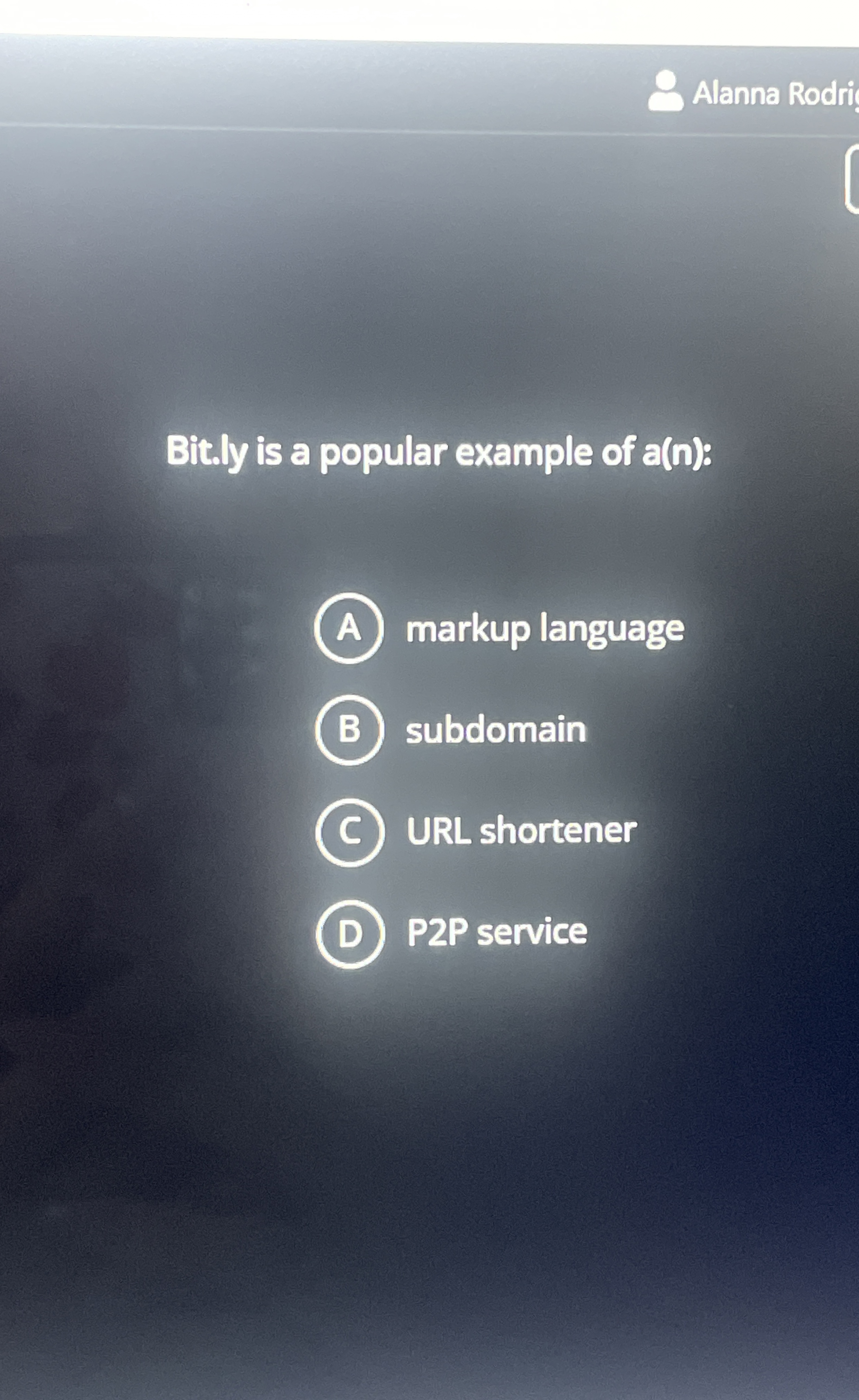 Bit.ly is a popular example of a ( n ) : markup
