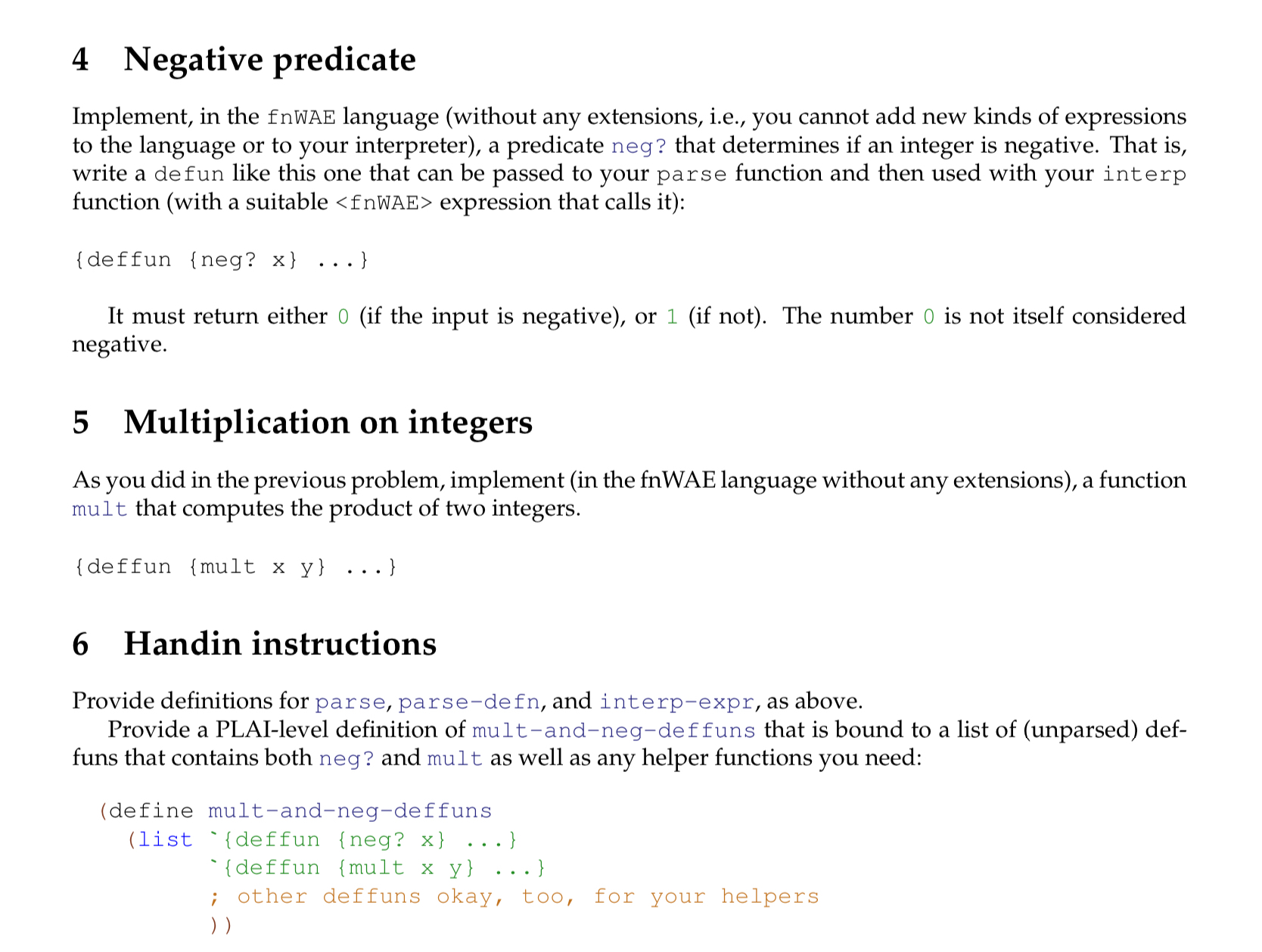 1 Functions with Multiple Arguments ( with