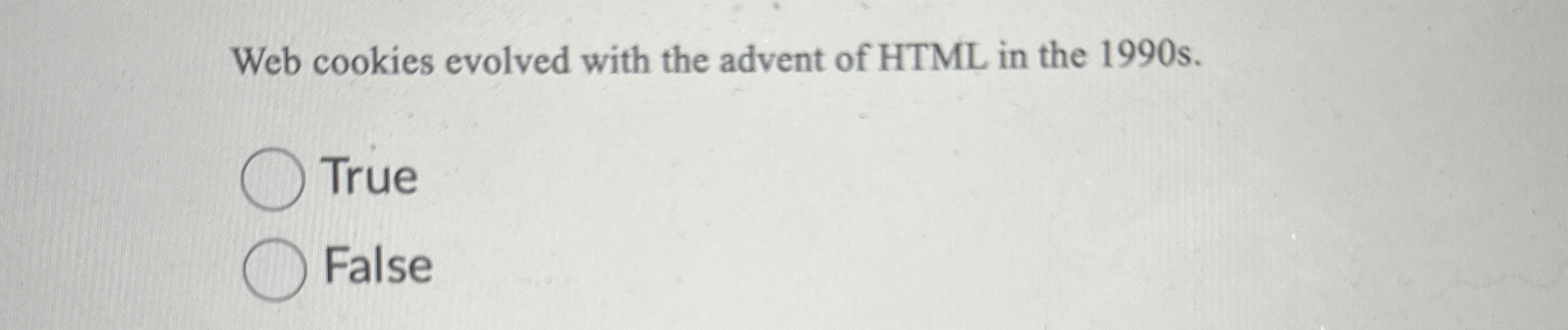 Web cookies evolved with the advent of HTML in