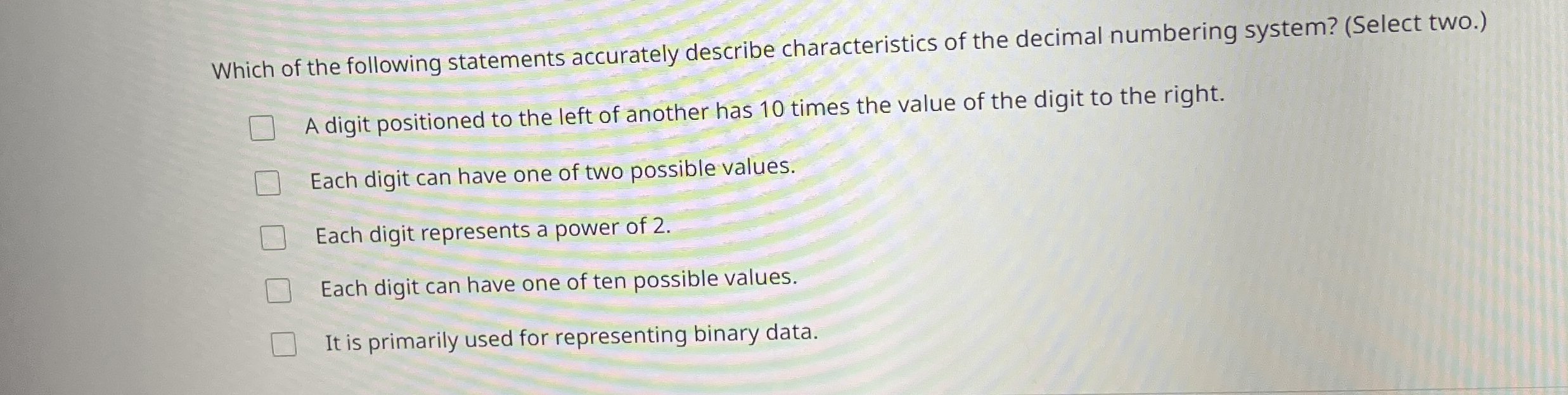 Which of the following statements accurately