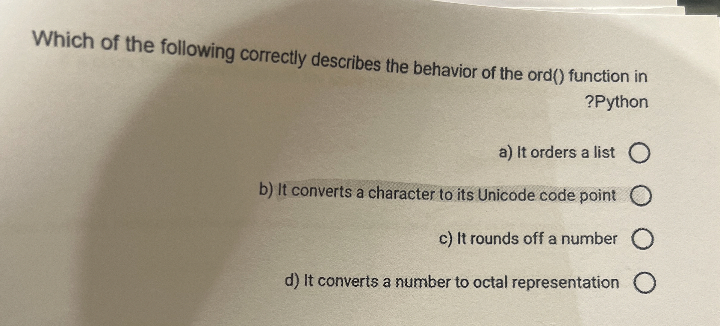 Which of the following correctly describes the