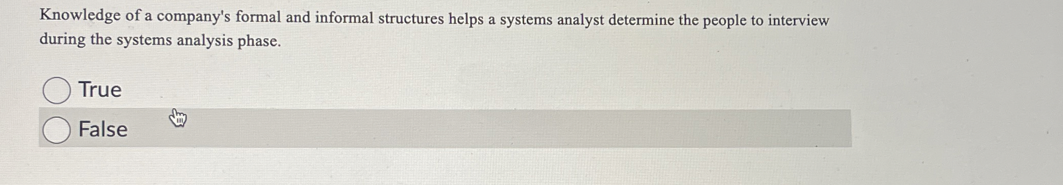 Knowledge of a company's formal and informal