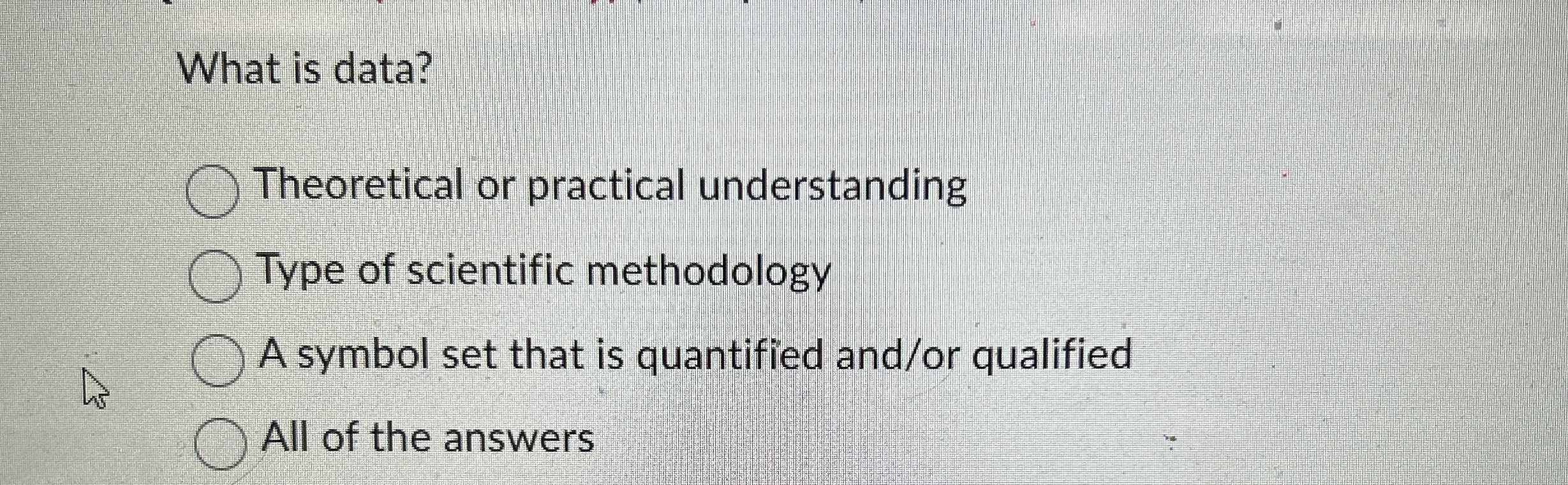 What is data? Theoretical or practical