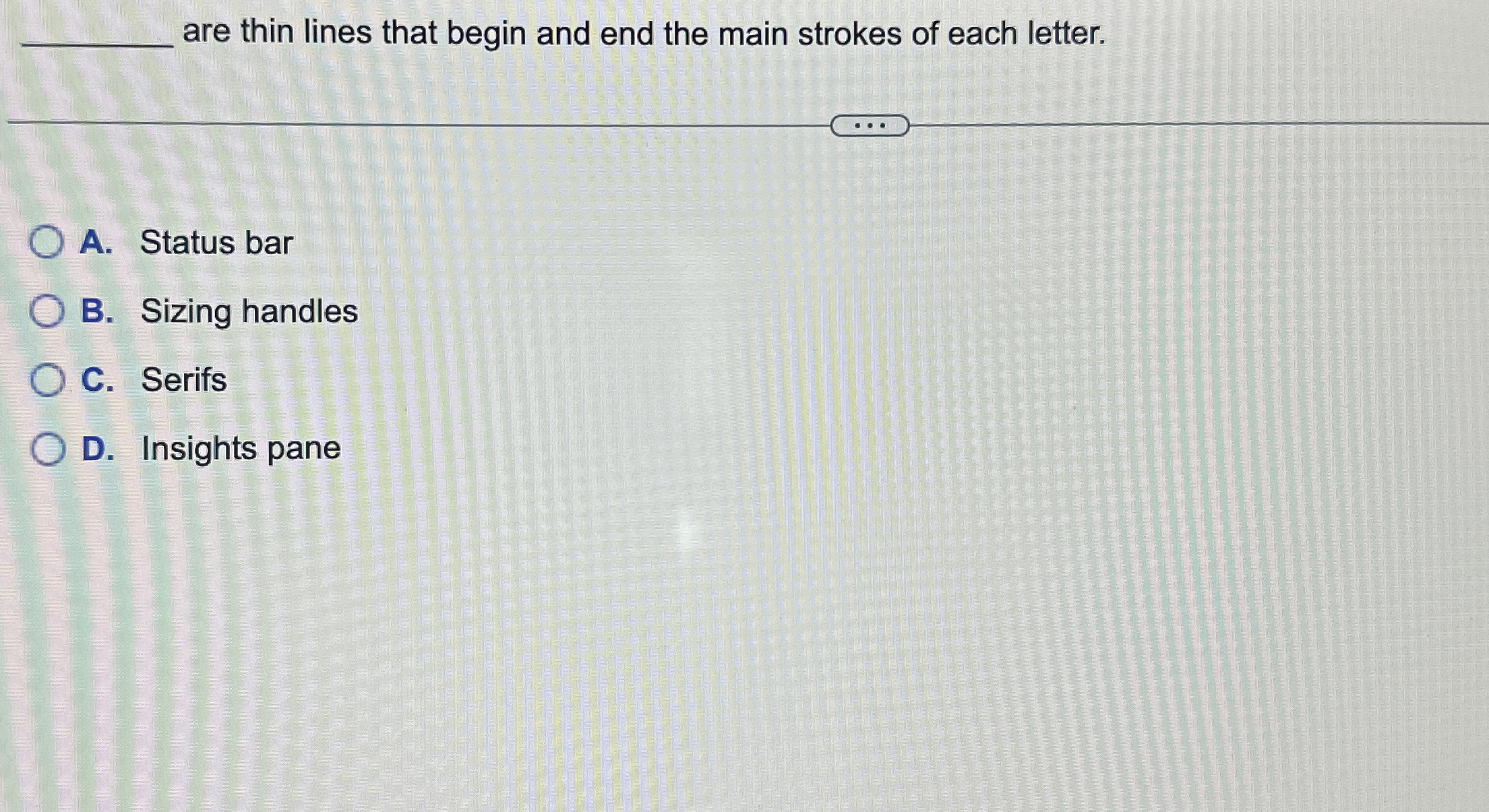 are thin lines that begin and end the main