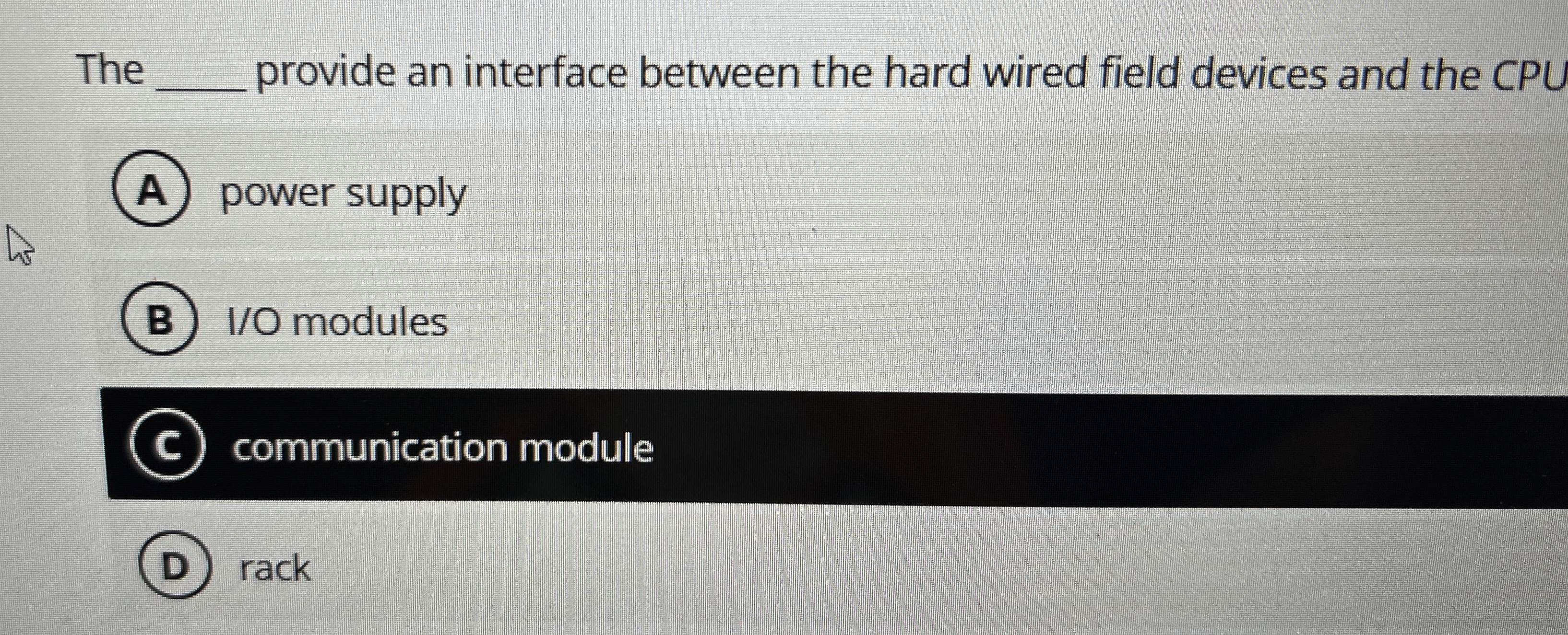The q , provide an interface between the hard