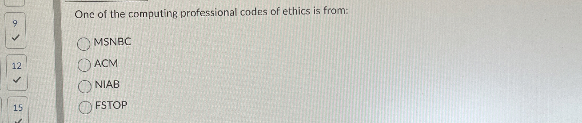 One of the computing professional codes of ethics