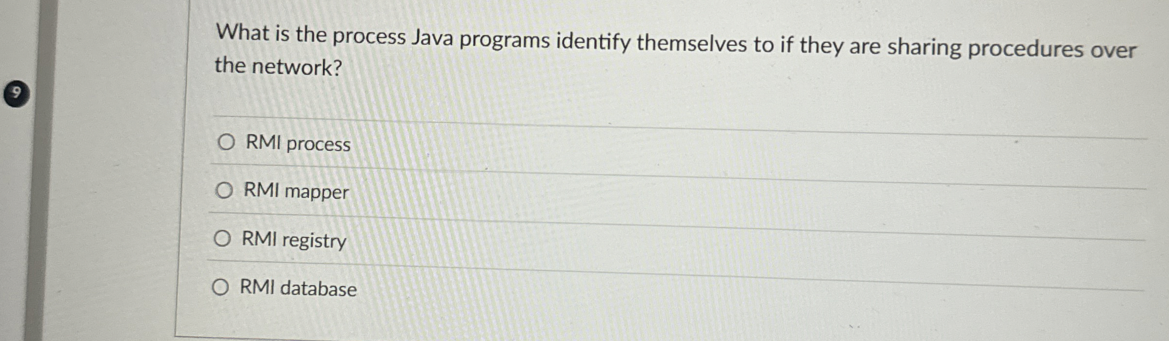 What is the process Java programs identify