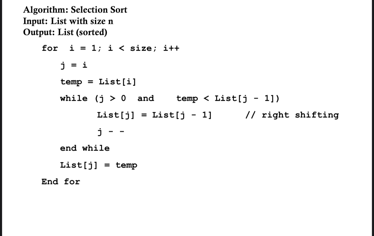Convert this algorithm to java code Algorithm: