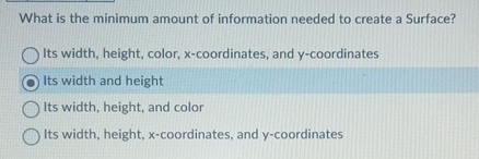 What is the minimum amount of information needed
