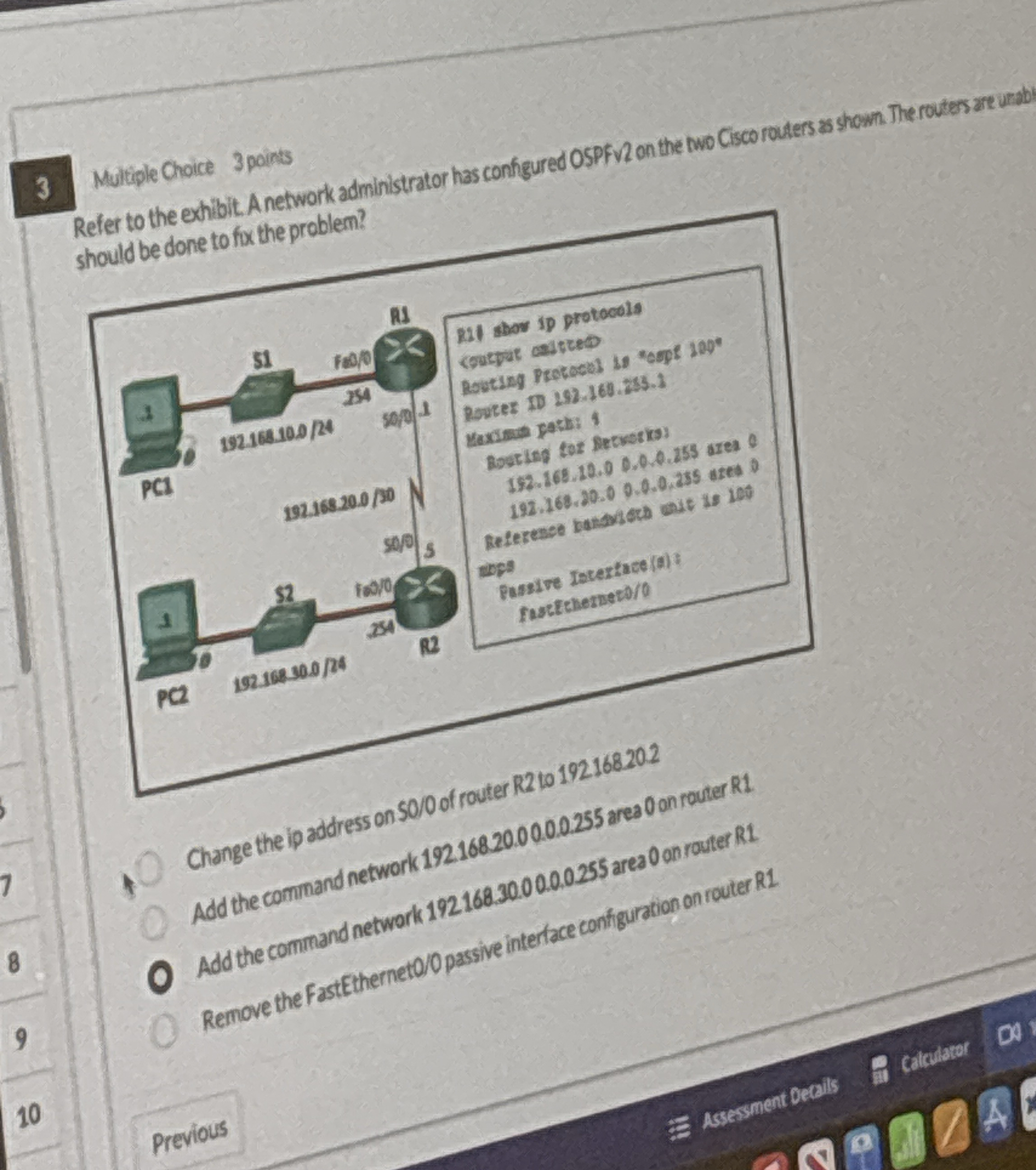 3 Mulitiple Choice 3 points cta dane to fo the