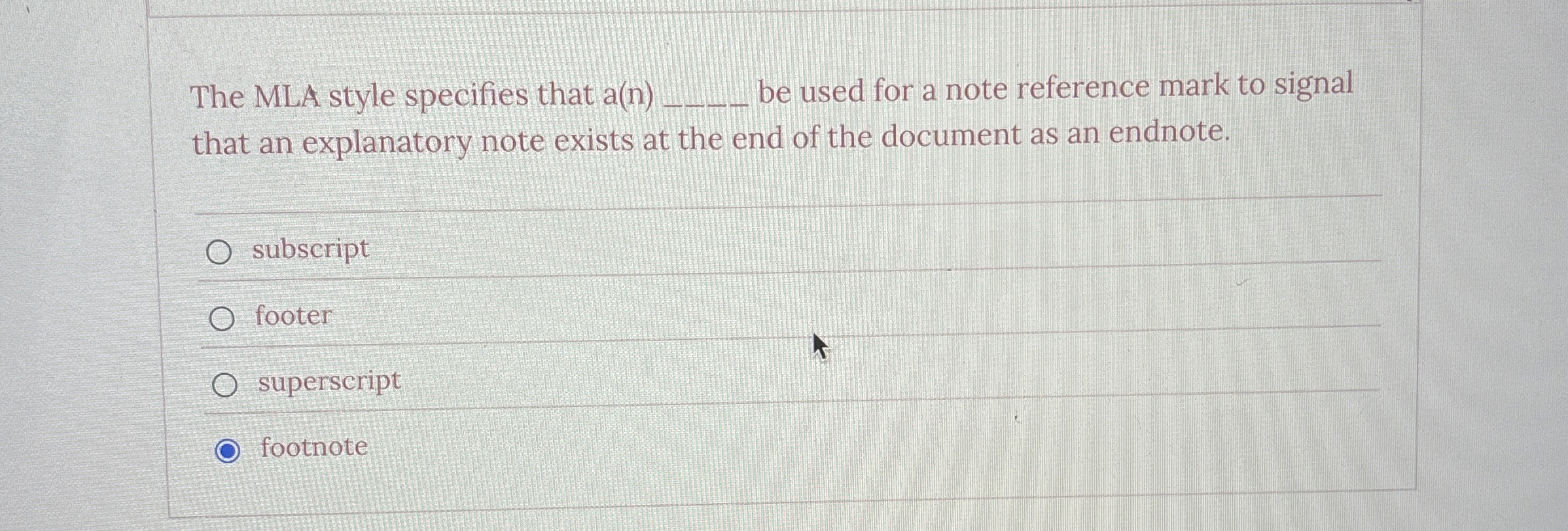 Determine whether the statement below is true or