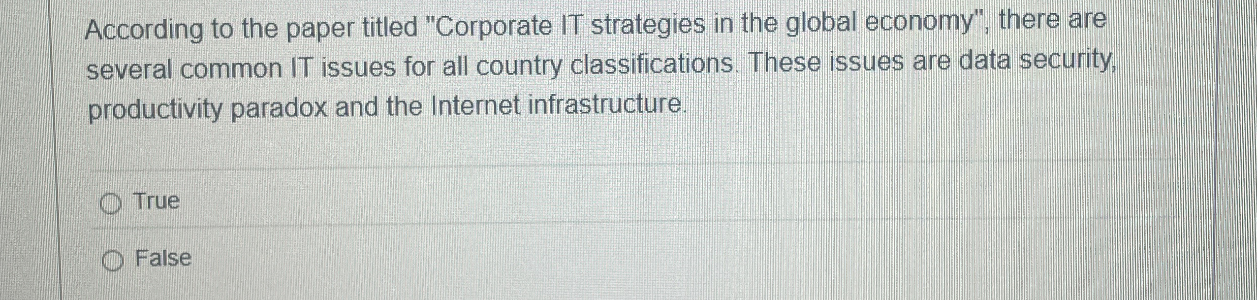 According to the paper titled "Corporate IT