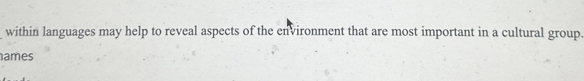 within languages may help to reveal aspects of