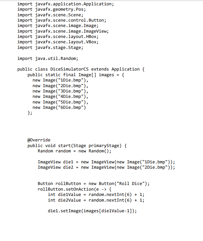 Can someone help me with my code? Dice Simulator