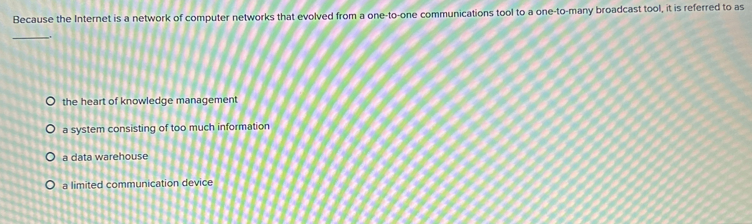 Because the Internet is a network of computer